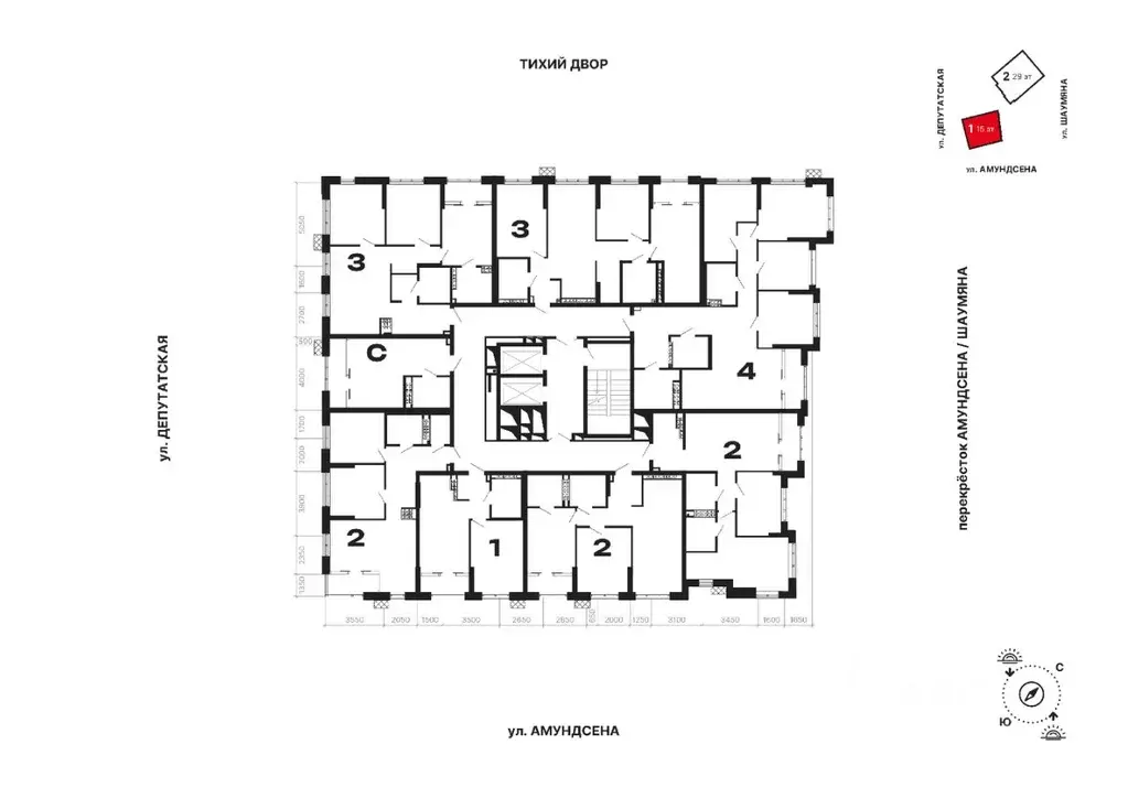 3-к кв. Свердловская область, Екатеринбург ул. Шаумяна, 11 (81.48 м) - Фото 2