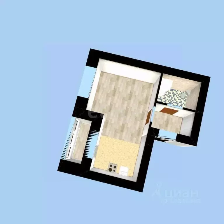 Студия Башкортостан, Уфа ул. Ивана Спатара, 26 (27.0 м) - Фото 2