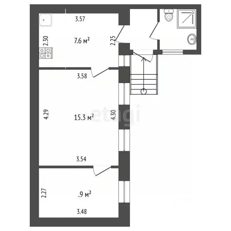 2-к кв. Крым, Феодосия ул. Краснобаева, 9 (46.4 м) - Фото 1