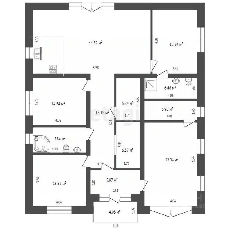 Дом в Тюменская область, Тюменский муниципальный округ, с. Луговое ул. ... - Фото 2