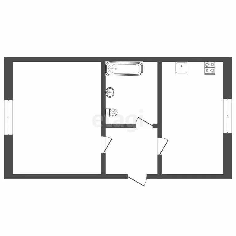 1-комнатная квартира: Томск, улица Ивановского, 20 (37.8 м) - Фото 1
