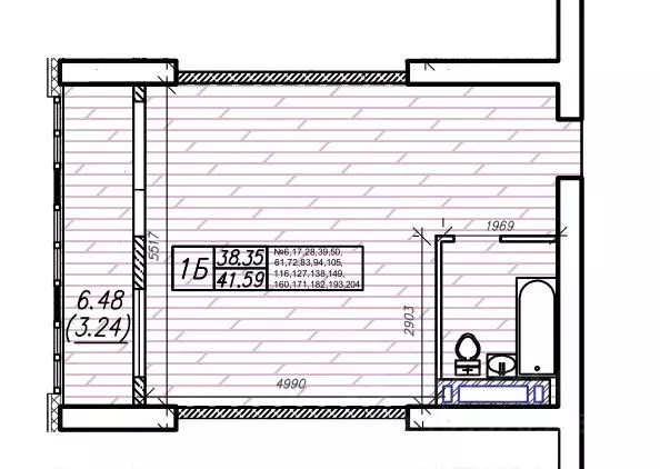 1-к кв. Приморский край, Владивосток Енисейская ул. (41.59 м) - Фото 1