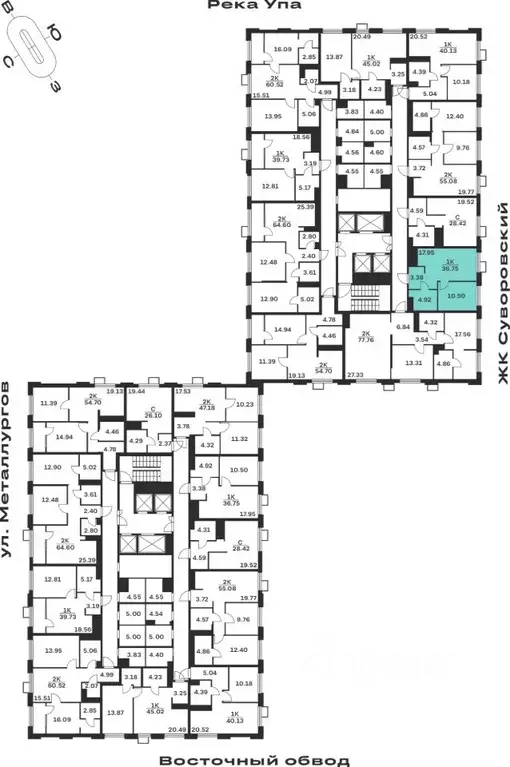 1-к кв. Тульская область, Тула Парк Патриот жилой комплекс (36.75 м) - Фото 2