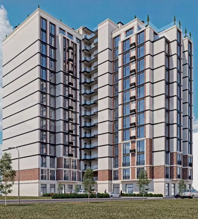 1-к. квартира, 44,7 м, 5/16 эт. - Фото 1