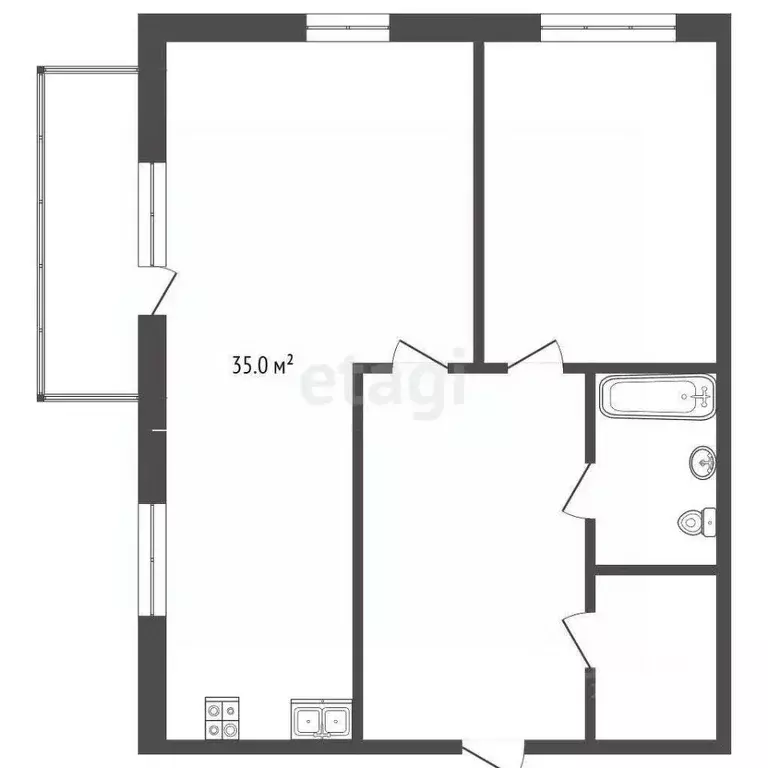 2-к кв. Вологодская область, Вологда Заречная ул., 12 (80.5 м) - Фото 2