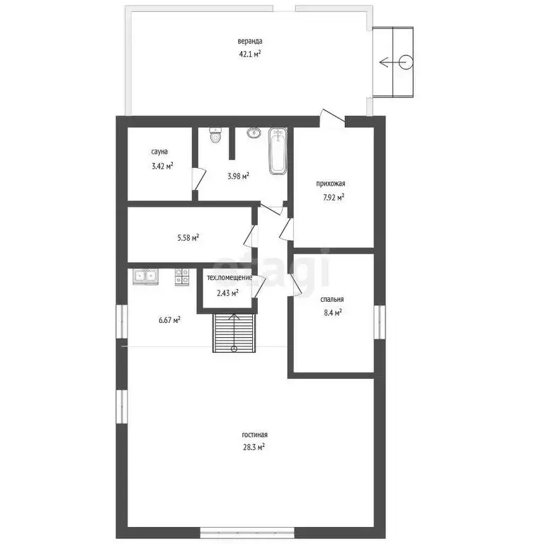 Дом в Ярославский муниципальный округ, посёлок Шебунино (100 м) - Фото 2