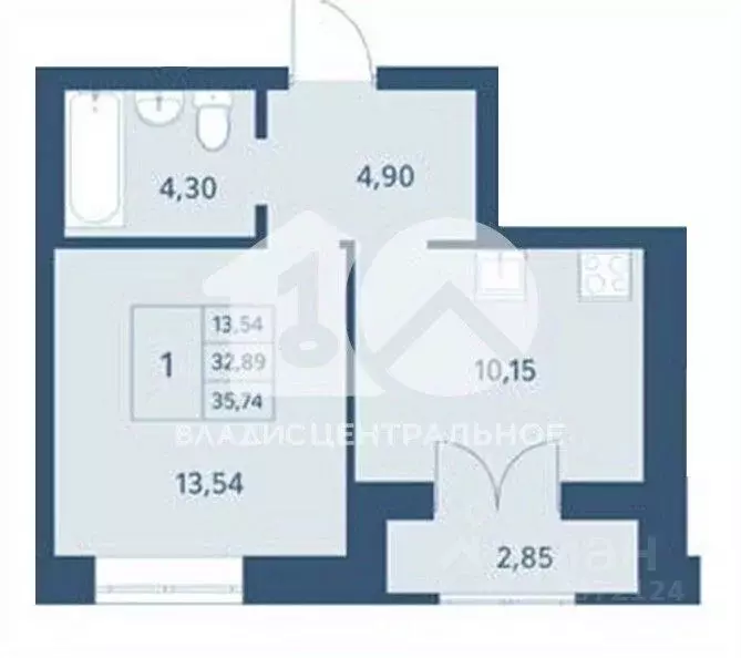 1-к кв. Новосибирская область, Новосибирск ул. Имени генерал-майора ... - Фото 1