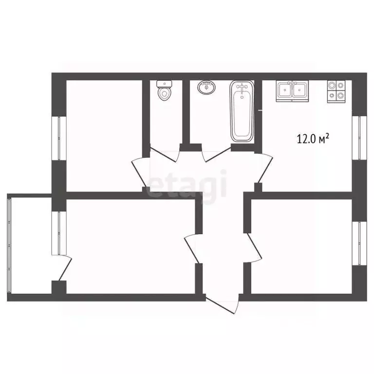 3-к кв. Ярославская область, Рыбинск ул. Приборостроителей, 16 (63.5 ... - Фото 2