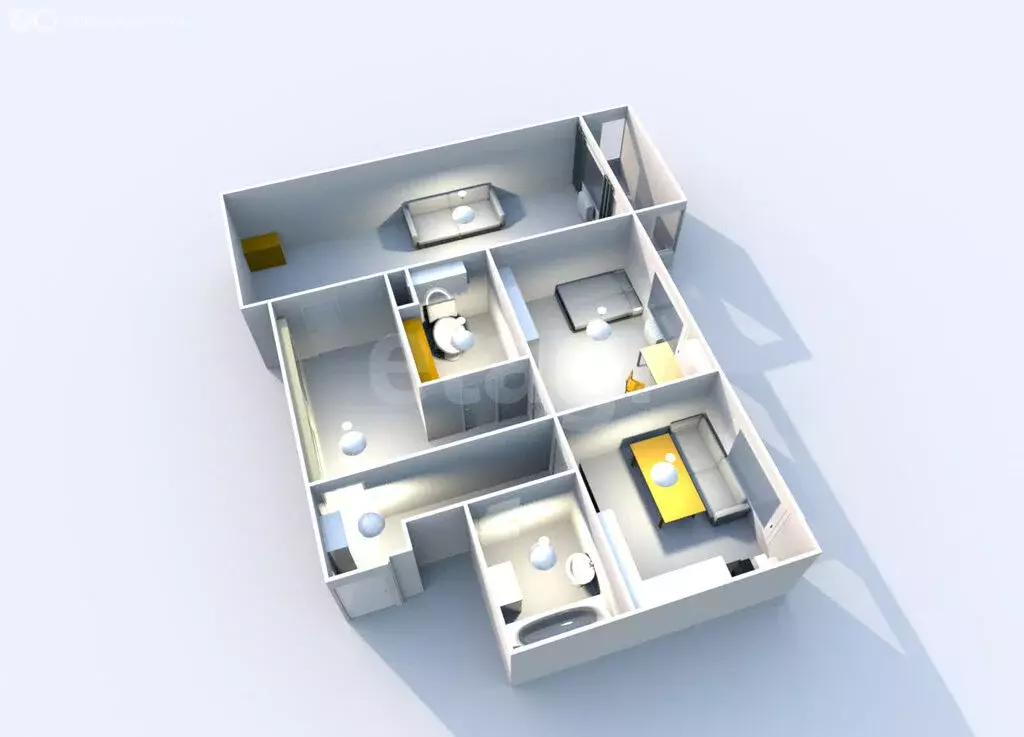 2-комнатная квартира: Южно-Сахалинск, Анивская улица, 78 (46.3 м) - Фото 1