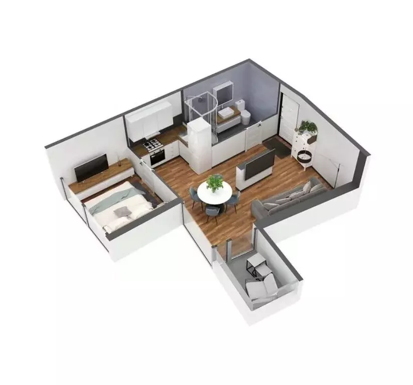 2-к кв. Крым, Ялта ул. Дражинского, 53 (61.8 м) - Фото 1