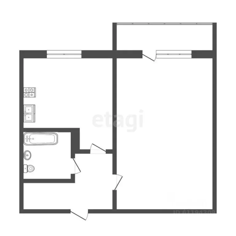 1-к кв. Мордовия, Саранск ул. Тани Бибиной, 1/9 (33.8 м) - Фото 1
