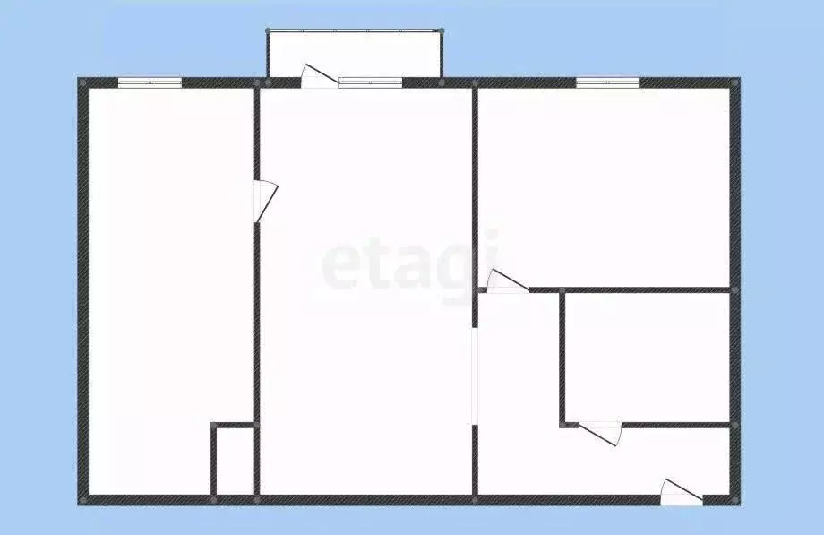 2-к кв. Белгородская область, Губкин ул. Фрунзе, 19 (44.9 м) - Фото 1