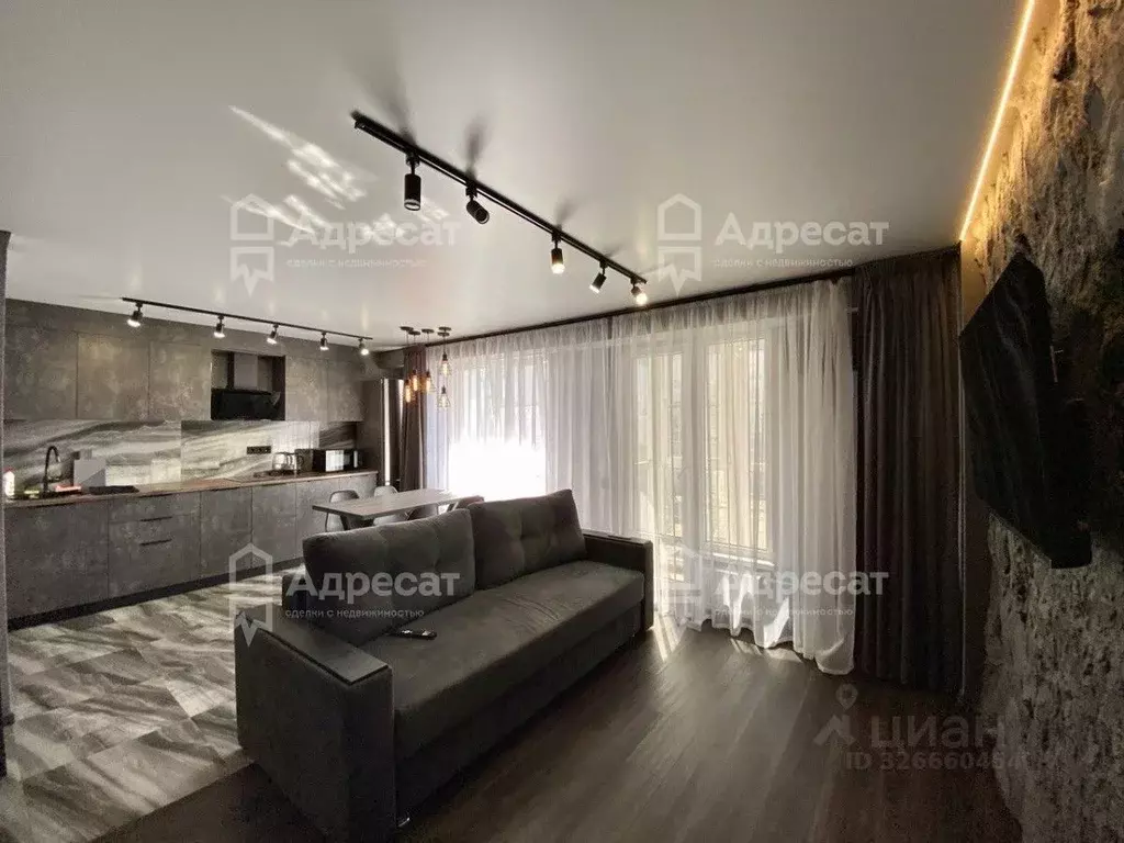 Студия Волгоградская область, Волгоград ул. Фадеева, 61 (36.0 м) - Фото 2