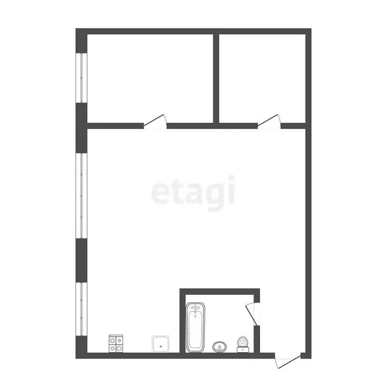 2-комнатная квартира: Саранск, проспект Ленина, 27 (44 м) - Фото 1