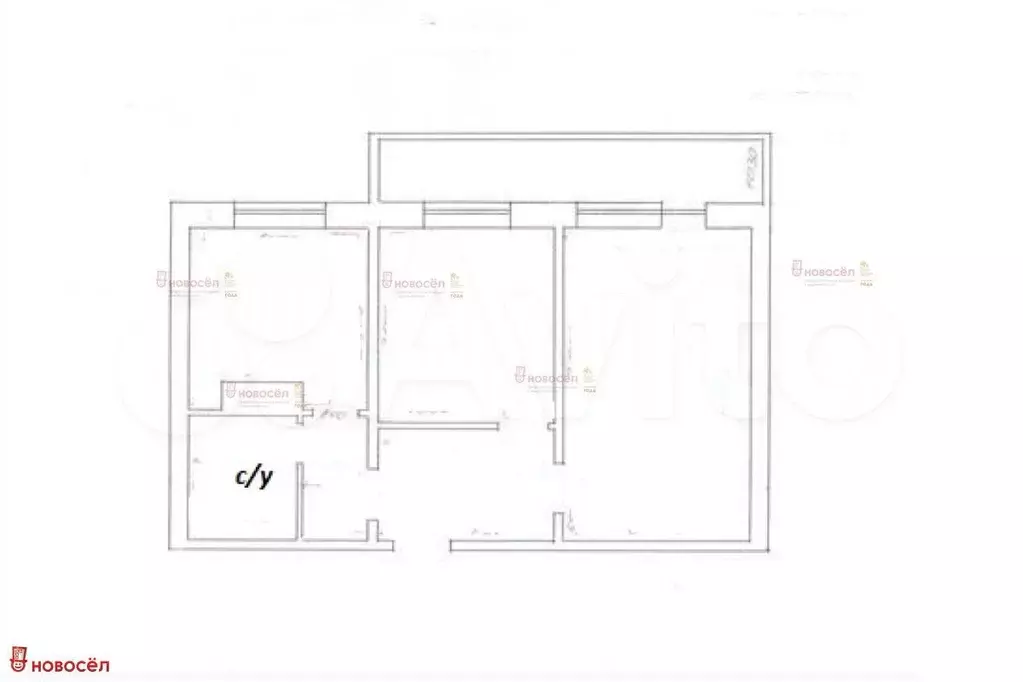 2-к. квартира, 42,3 м, 8/9 эт. - Фото 0