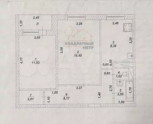 2-к. квартира, 51,9 м, 8/9 эт. - Фото 0