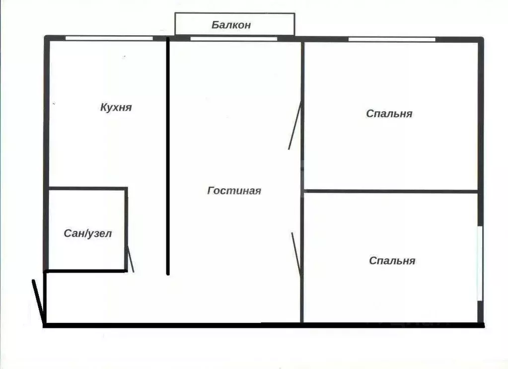 3-к кв. Иркутская область, Ангарск 72-й кв-л, 1 (59.0 м) - Фото 2