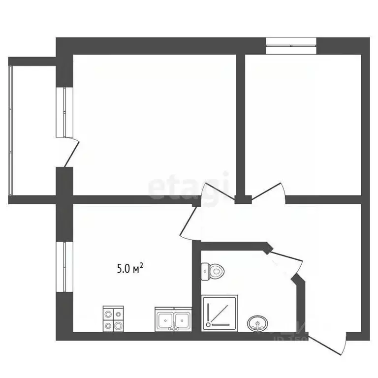 2-к кв. Нижегородская область, Кулебаки ул. Воровского, 68 (40.6 м) - Фото 2