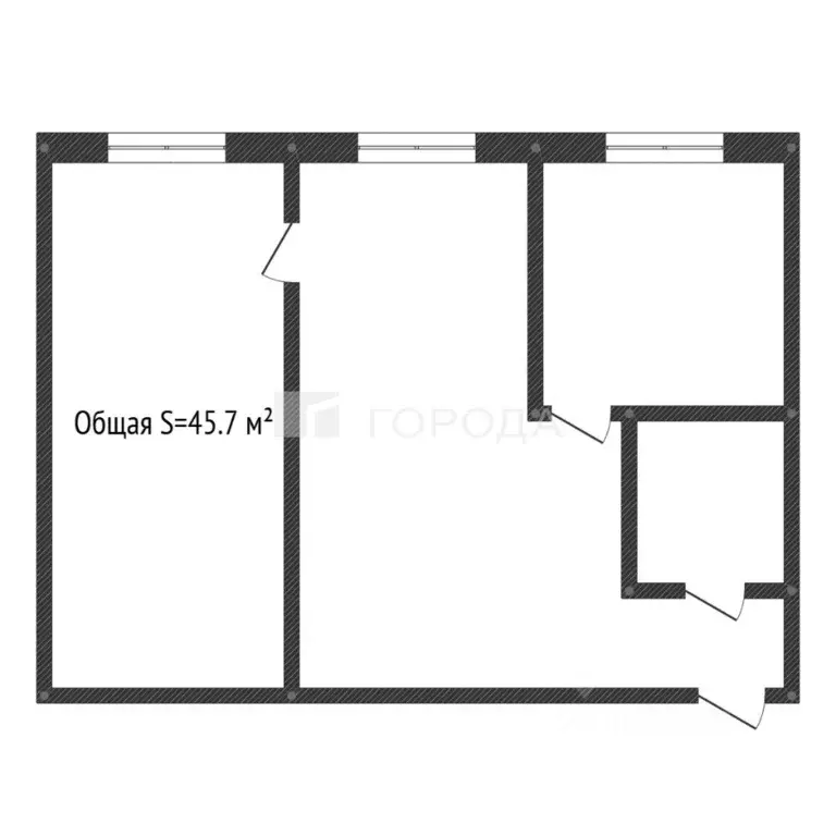 2-к кв. Кемеровская область, Новокузнецк ул. Тореза, 24А (45.7 м) - Фото 2