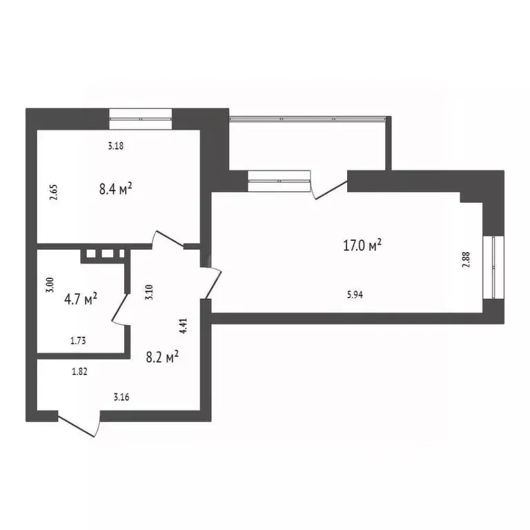 1-к кв. Красноярский край, Красноярск Судостроительная ул., 27Д (38.3 ... - Фото 2