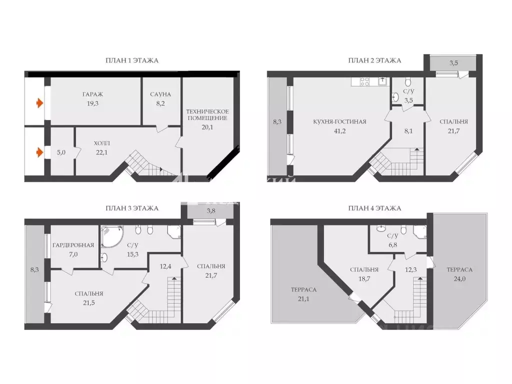 Таунхаус в Санкт-Петербург 1-я Утиная ул., 32 (265 м) - Фото 2