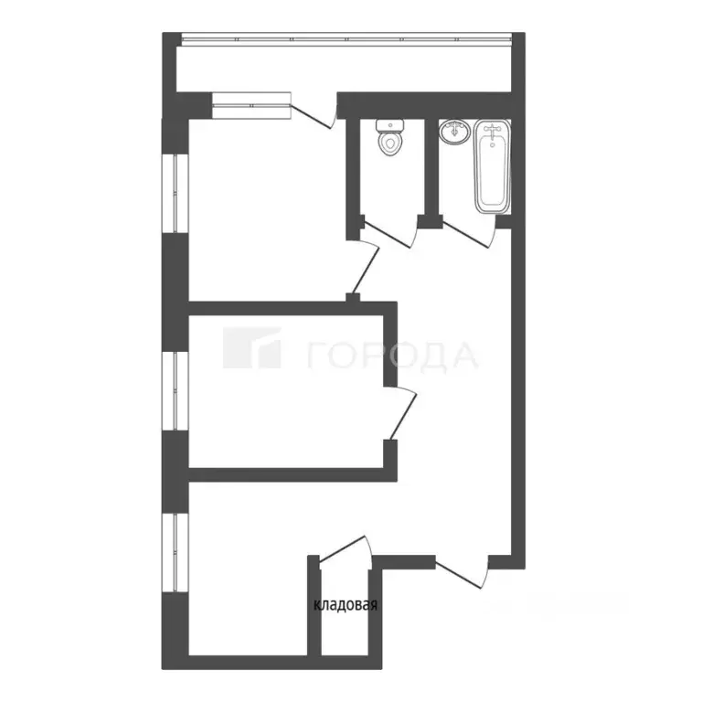 2-к кв. Алтайский край, Барнаул ул. Энтузиастов, 3А (53.5 м) - Фото 2