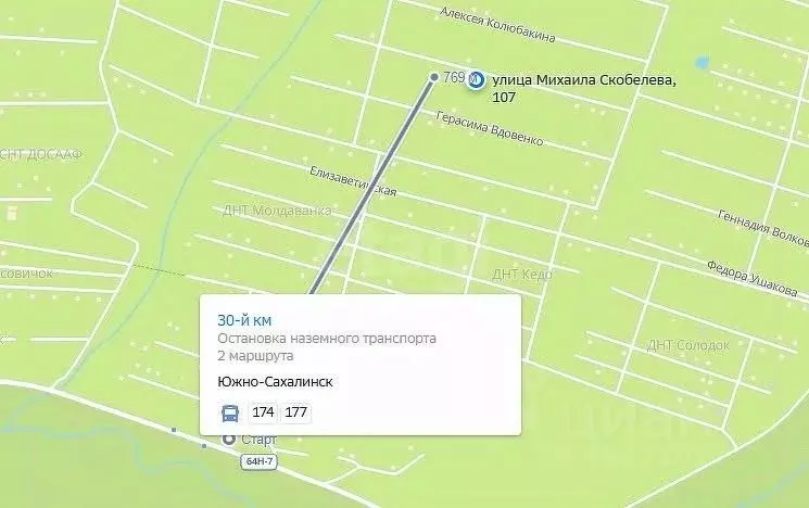 Участок в Сахалинская область, Южно-Сахалинск Изыскатель СНТ, ул. ... - Фото 2