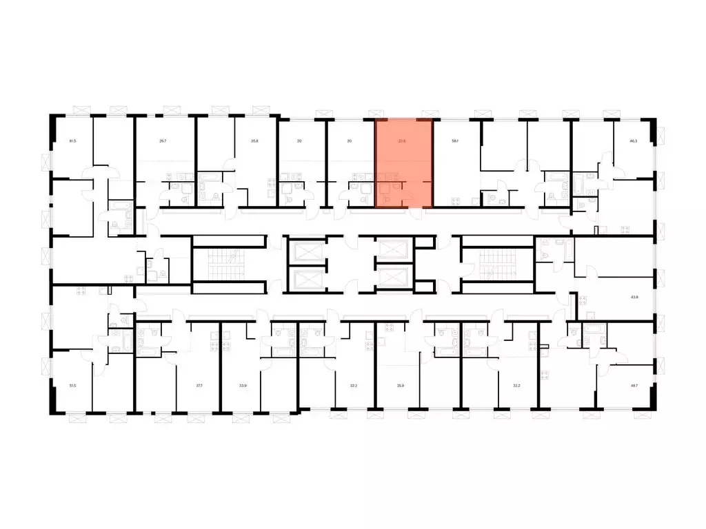 Квартира-студия: Мытищи, жилой комплекс Яуза Парк, к5 (23.6 м) - Фото 1