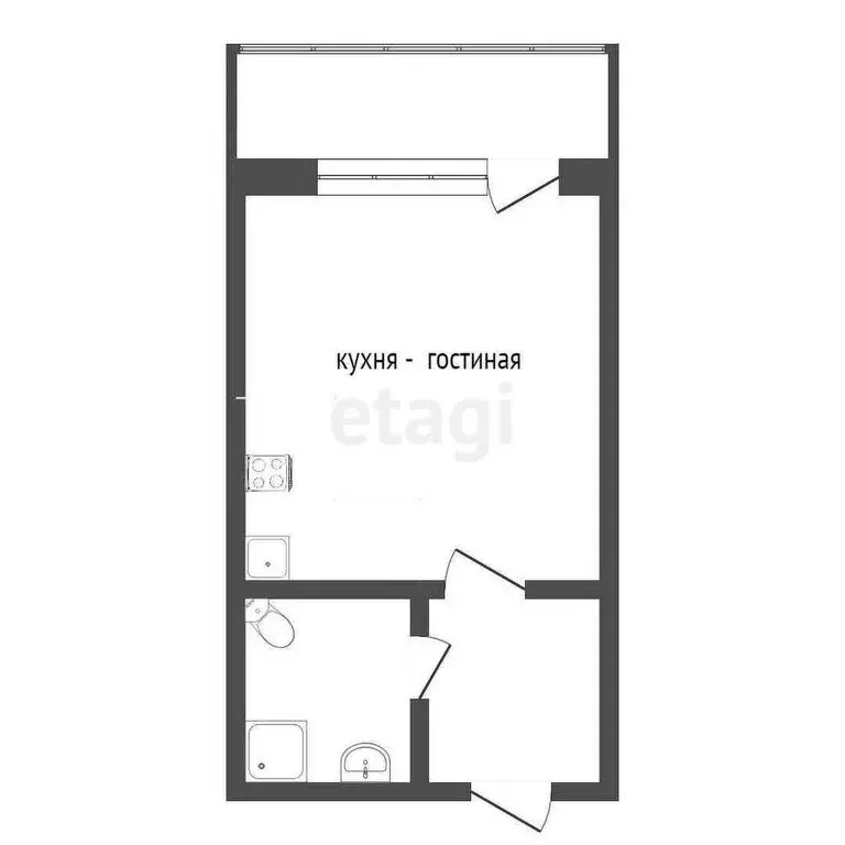 1-комнатная квартира: Севастополь, Фиолентовское шоссе, 134к4 (28 м) - Фото 0
