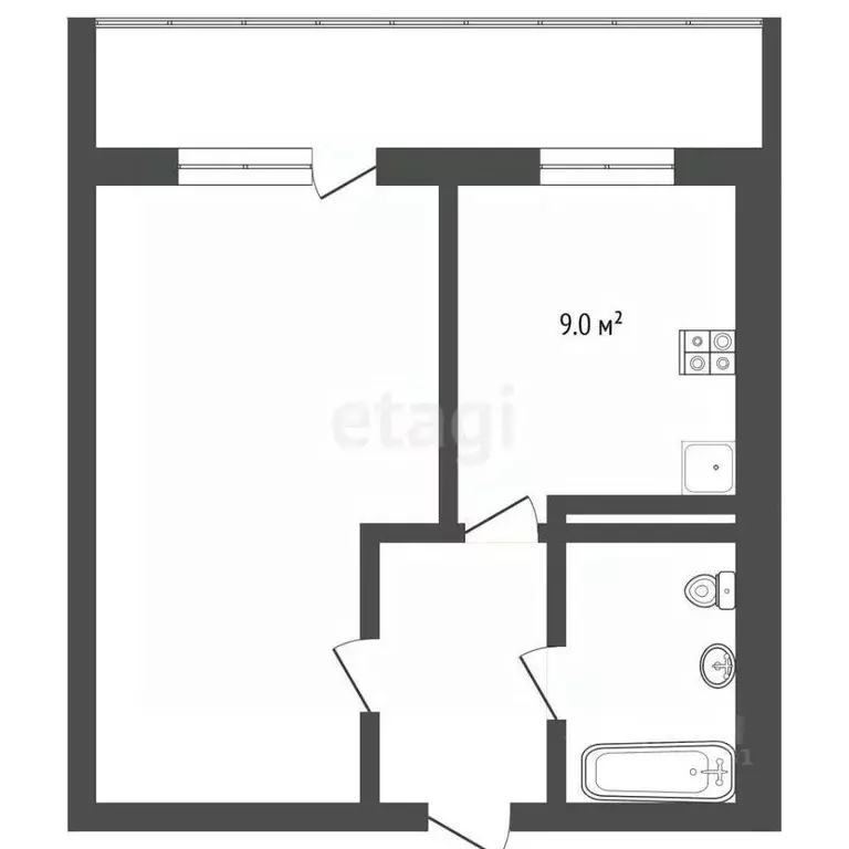 1-к кв. Ямало-Ненецкий АО, Новый Уренгой Арктическая ул., 31 (44.1 м) - Фото 1