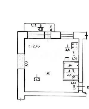 1-комнатная квартира: Аэропорт, Звёздная улица, 9 (30.6 м) - Фото 1
