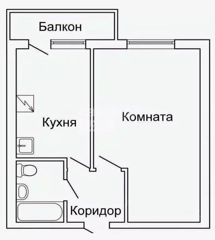 1-к кв. Московская область, Ивантеевка Пушкинский городской округ, ... - Фото 2