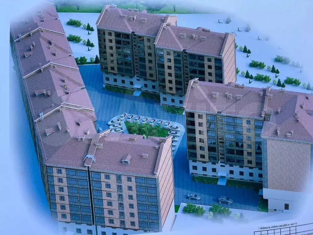 1-к. квартира, 39 м, 1/8 эт. - Фото 1