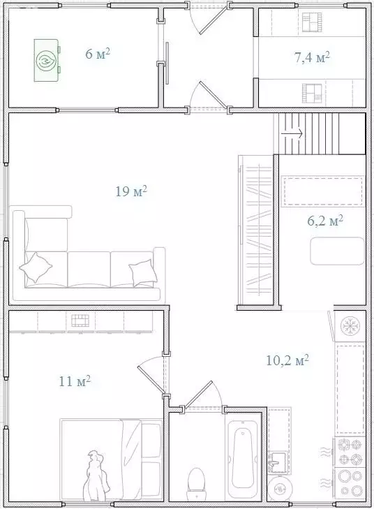 Дом в Ногинск, территория Ногинск-Технопарк (147.7 м) - Фото 2