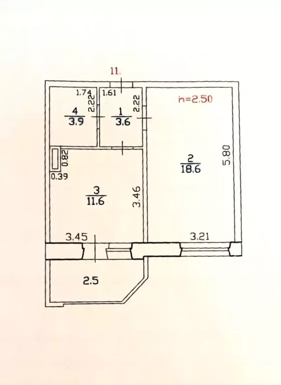 1-к кв. Самарская область, Тольятти Офицерская ул., 5 (40.2 м) - Фото 1