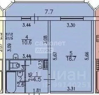 1-к кв. Санкт-Петербург ул. Маршала Казакова, 68к1 (38.0 м) - Фото 2