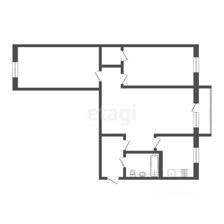 3-к кв. Мордовия, Саранск ул. Семашко, 11 (58.0 м) - Фото 1