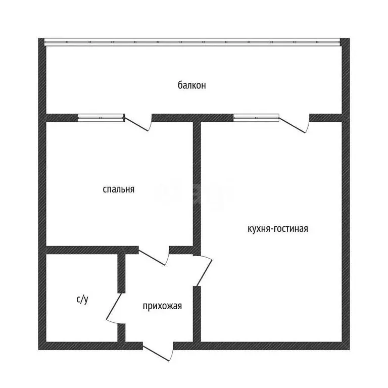 1-комнатная квартира: Краснодар, Домбайская улица, 55к3 (34 м) - Фото 0