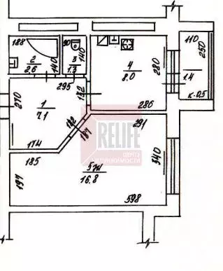 1-к кв. Калининградская область, Калининград ул. Маршала Борзова, 93В ... - Фото 2