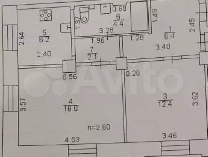 2-к. квартира, 48 м, 2/2 эт. - Фото 0