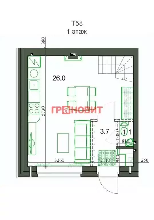 Таунхаус в Новосибирская область, с. Новолуговое, Березки-2 мкр, 5-й ... - Фото 1