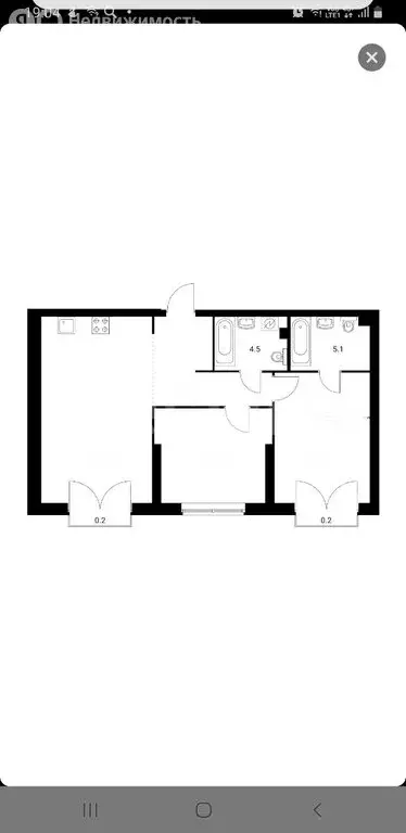 2-комнатная квартира: Москва, улица Руставели, 16к2 (70.3 м) - Фото 0