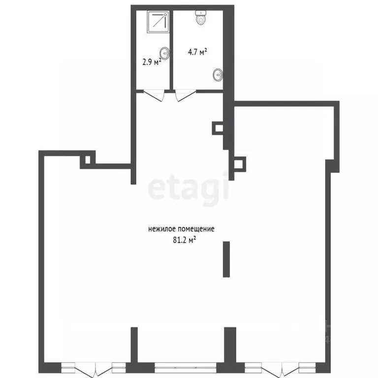 Помещение свободного назначения в Тюменская область, Тюмень ул. ... - Фото 2