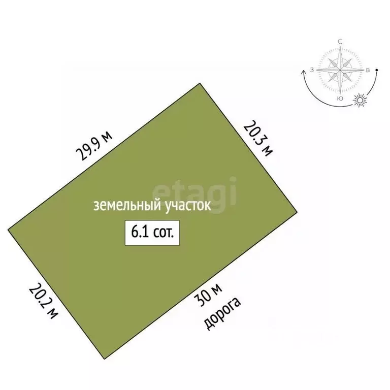 Участок в Севастополь Красный Октябрь КСП,  (6.0 сот.) - Фото 2