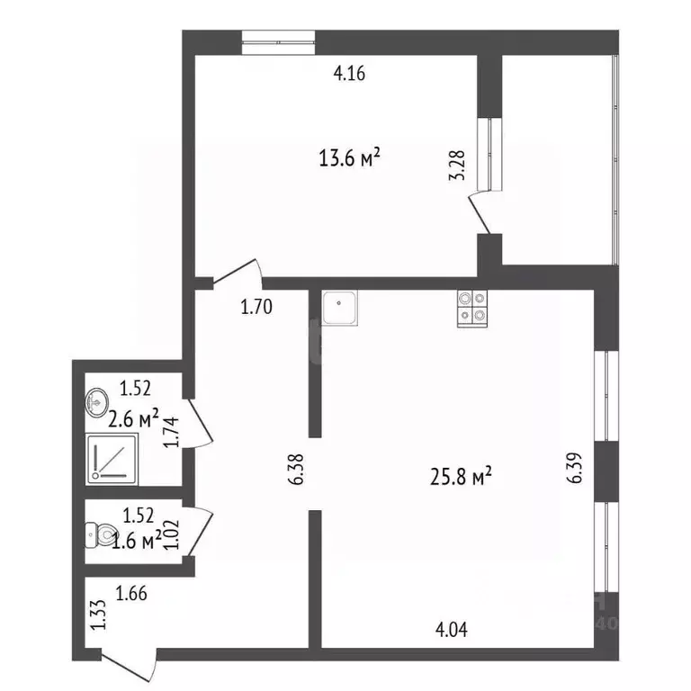 1-к кв. Тюменская область, Тюмень ул. Мельникайте, 2к12 (50.8 м) - Фото 1