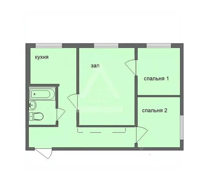 3-к кв. Челябинская область, Челябинск Коркинская ул., 3 (42.7 м) - Фото 0