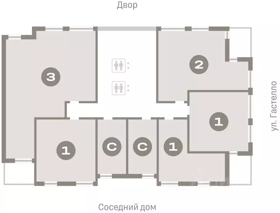 Студия Свердловская область, Екатеринбург ул. Гастелло, 19А (20.38 м) - Фото 1