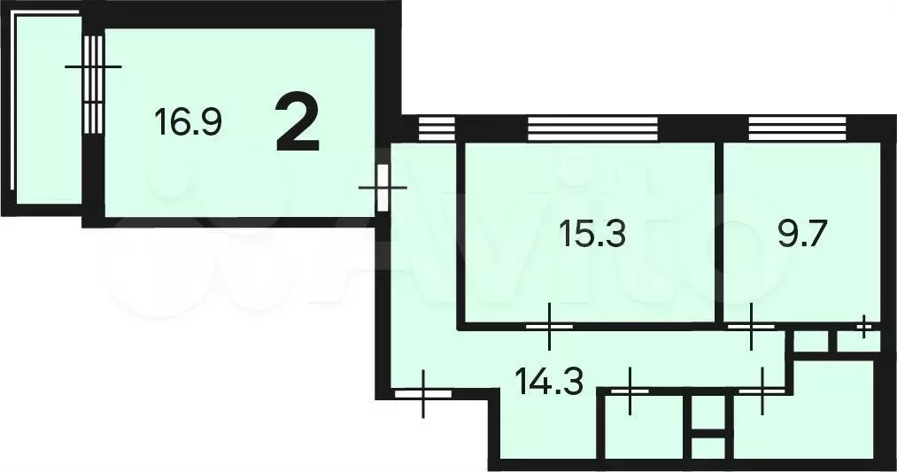 Аукцион: 2-к. квартира, 62,3 м, 8/25 эт. - Фото 0