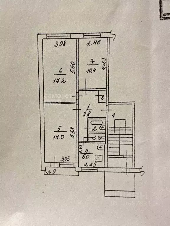 3-к кв. Москва пос. Птичное, ул. Центральная, 4 (64.2 м) - Фото 2