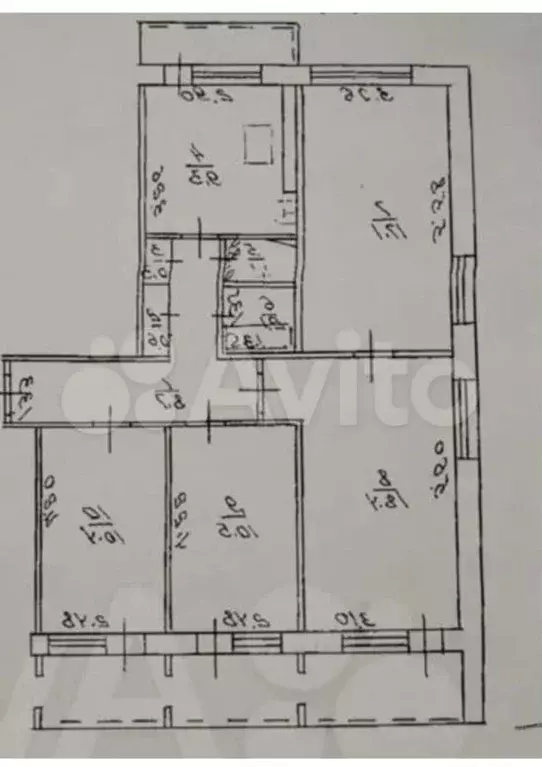 4-к. квартира, 87 м, 5/9 эт. - Фото 0